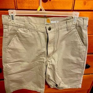 Carhartt men’s brand new cargo tan shorts. Size 34 by 10.